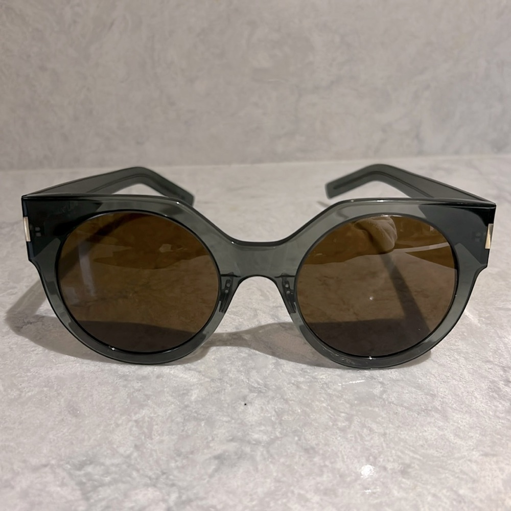 Yves Saint Laurent Dusk Blue Lucite Sunglasses